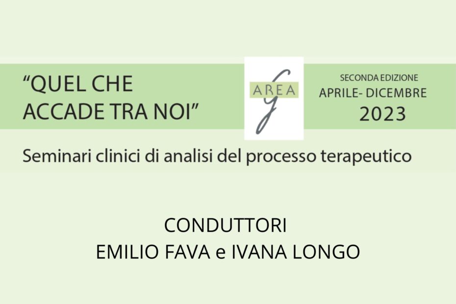 Seminario clinico di analisi del processo terapeutico - 2023